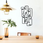 Picasso Abstract Faces Line Metal Art, Picasso Wall Art, Metal Wall Decor