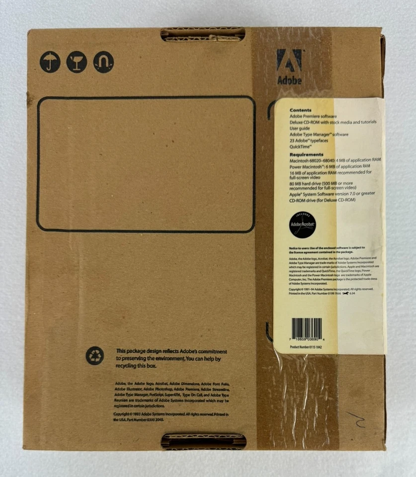 Actualización Adobe Premiere 4.0 (v3.0 4.0) para Macintosh - Sellado Foto 3 de 3