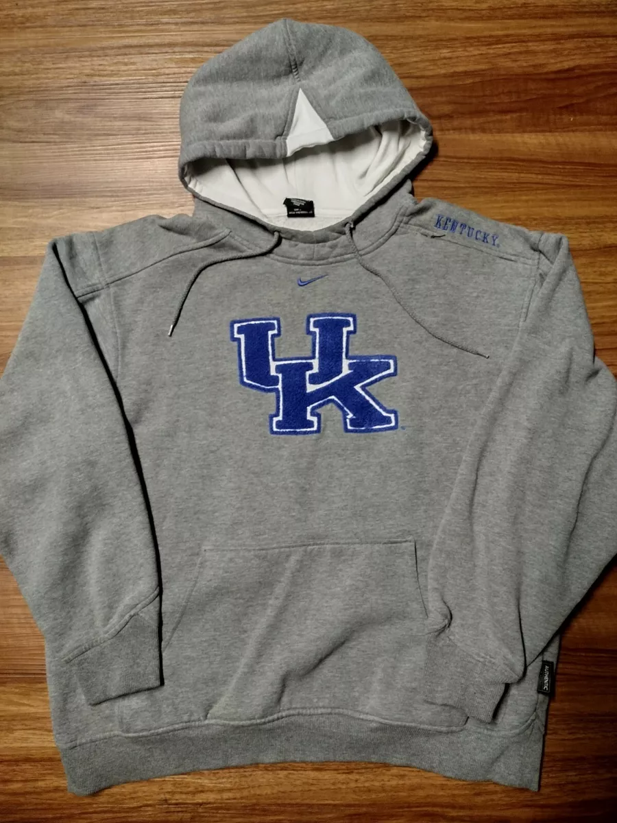 Vintage 90s Team Nike UK Kentucky Wildcats Hoodie Center Swoosh Check Pullover