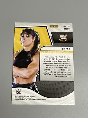 Chyna 2022 Panini Revolution WWE Debut Edition Groove Parallel