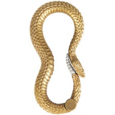 Original Design Rattlesnake Crotalus Snake Keychain Brass Car Key Pendant Gifts