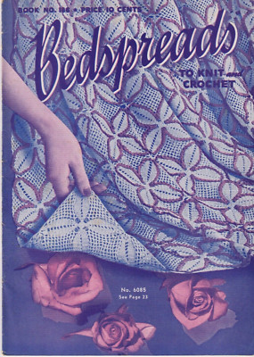 Spool Co. BEDSPREADS CROCHET/KNIT c.1942 - Book 186 - 31 pgs