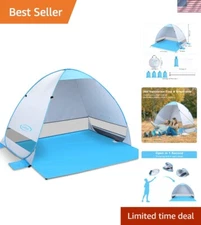 Portable Beach Cabana Sun Umbrella - Waterproof and Windproof for Extra Comfort