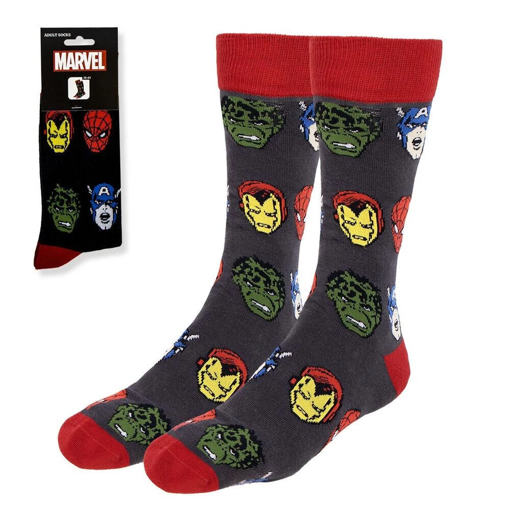 Calzini Pantofola Uomo Antiscivolo Hasbro - Confezione 2 Paia SPIDERMAN O TRANSFORMERS
