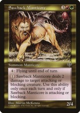 MTG Sawback Manticore  - Mirage #281