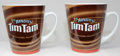 Arnott's Tim Tam The most irrestible chocolate biscuit coffee mugs set of 2 Aus