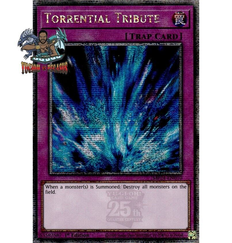 Yugioh! 1x Torrential Tribute MP24-EN010 Quarter Century Yugioh! 1x Torrential Tribute MP24-EN010 Quarter Century