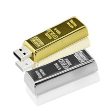 Can Custom LOGO Metal Gold Bar Pattern USB 2.0 Memory flash pen drive