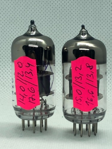 2x 6N23P-EV = E88CC ECC88 6DJ8 6922 NOS COPPIA ABBINATA TESTATA - Foto 6