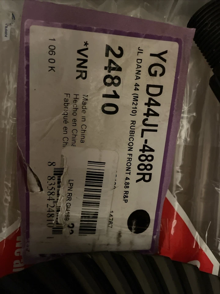 Engranajes de anillo y piñón Yukon YG D44JL-488R para Jeep JL delantero D44/210 mm, relación 4,88 Foto 4 de 4