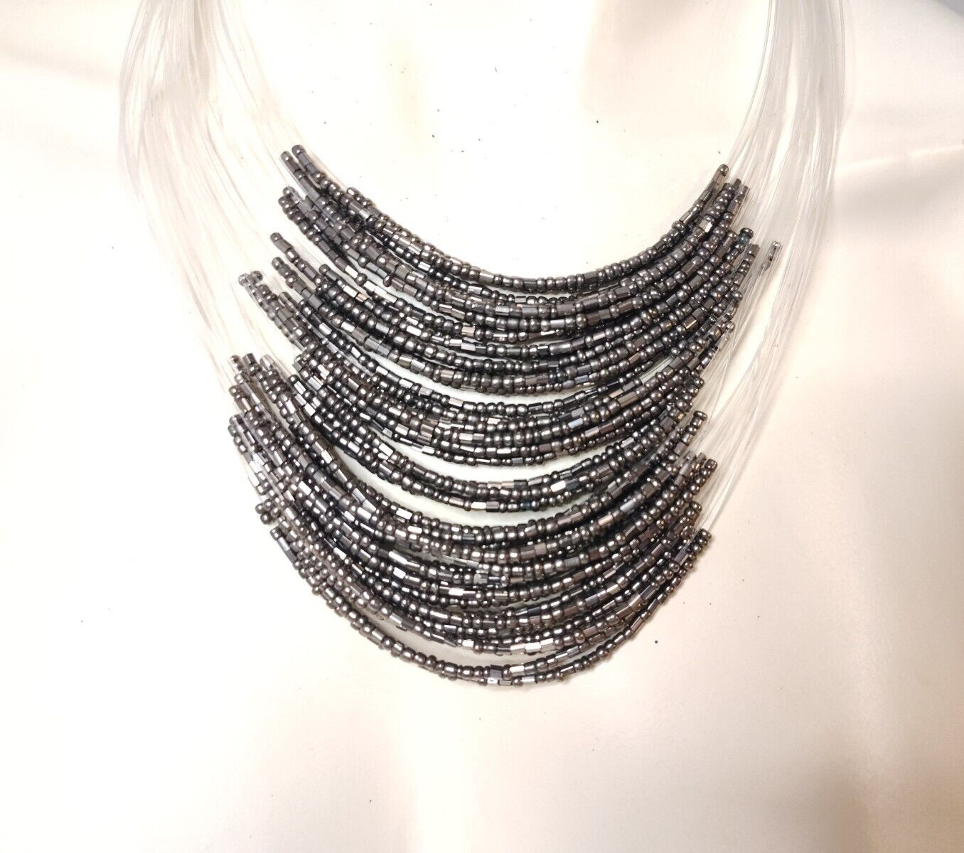 VINTAGE MULTI LAYERED STATION STATEMENT NECKLACE … - image 8