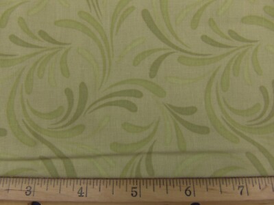 Jezebel by Anna Fishkin/Red Rooster/Tone-on-Tone Green/1.75yd/100% Cotton Fabric