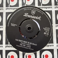 The Chi-Lites - You Don't Have To Go (7", Single) Funk Soul Disco