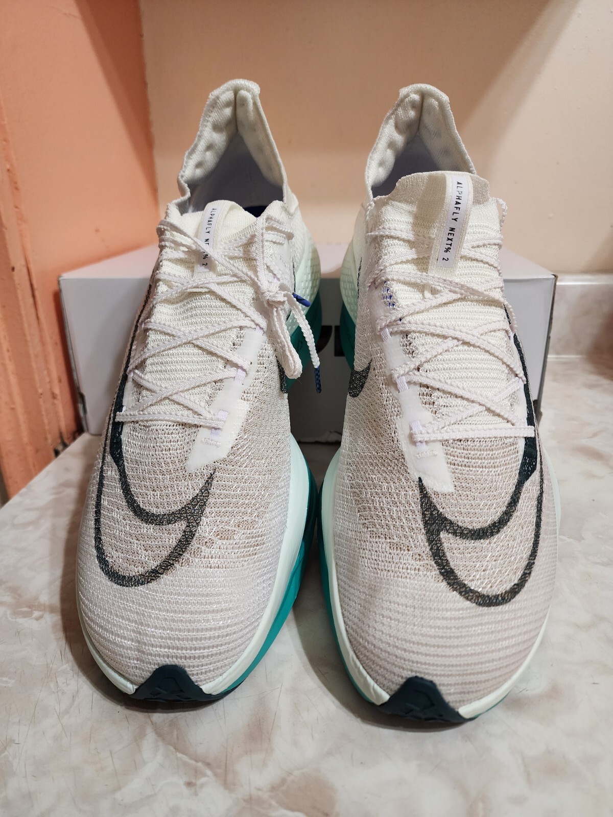 Men's Size 6 Nike Air Zoom Alphafly NEXTpercent 2  White Clear Jade DN3555-100 🔥🔥🔥 image 5
