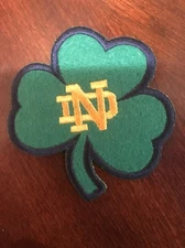 Notre Dame Fighting Irish Vintage Embroidered Iron On Patch 3" x 3"