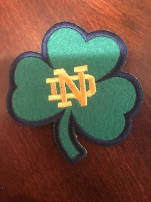 Notre Dame Fighting Irish Vintage Embroidered Iron On Patch 3'' x 3''