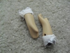 Set of Small Vintage 1970s Porcelain Girl Doll Arms 1 1/2" Long