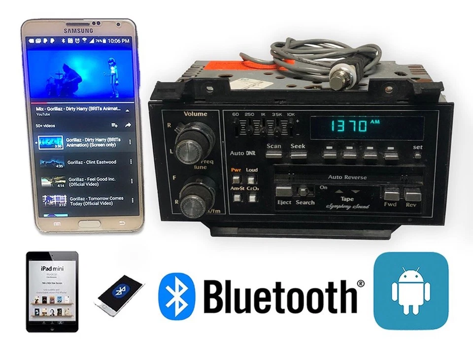 ✅91-92 CADILLAC FLEETWOOD FM CASSETTE EQUA RADIO 16127076 BLUETOOTH OEM RADIO Foto 2 de 2