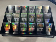 Magic: The Gathering - Basic Land Lot - ALL FOIL - Random Sets - Swamp x4