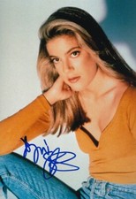 TORI SPELLING signed Autogramm 20x30cm BEVERLY HILLS 90210 in Person autograph