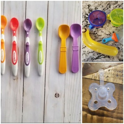 12 Piece Baby Toddler Feeding Bundle Munchkin Bottle Medicine Dispenser Pacifier