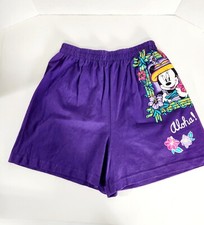 VTG 90s Disney Mickey Minnie Mouse Unlimited Jerry Leigh Shorts Hawaiian Large
