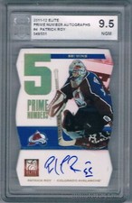 2011-12 ELITE PRIME NUMBER AUTOGRAPHS PATRICK ROY /50 ACA 9.5 COLORADO AVALANCHE