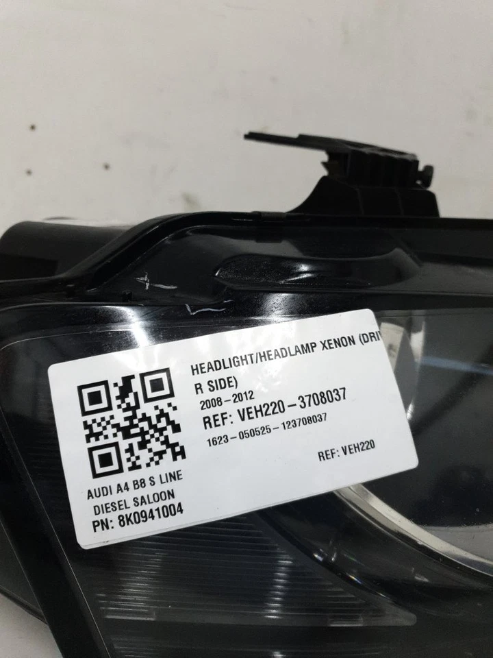 Audi A4 Tdi S Line 2008-2012 HEADLIGHT/HEADLAMP XENON (DRIVER SIDE) 8K0941004 - Image 2 of 4