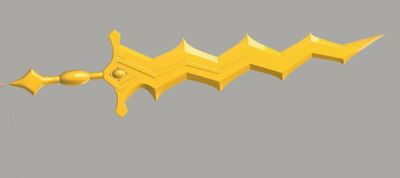Fire Emblem Robin sword Levin Sword Thunder Sword 3d Printed Cosplay Prop