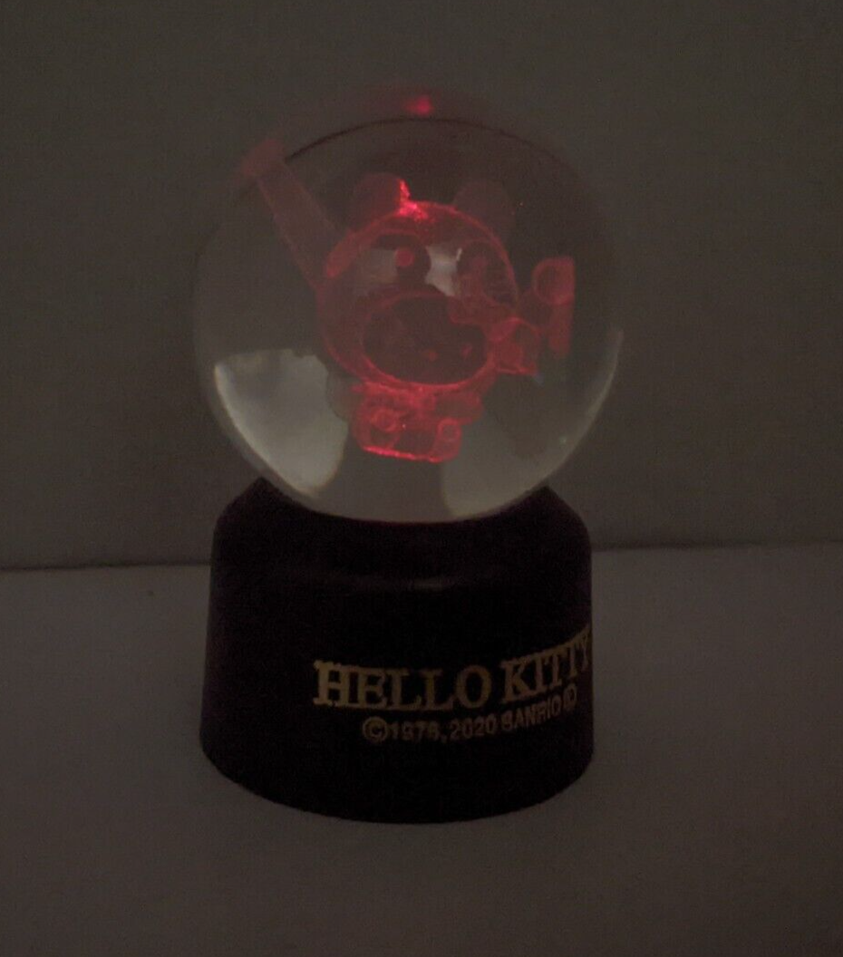 Sanrio Hello Kitty Illuminated Crystal Ball Tanuki YumeTwins box