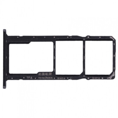 SIM SD CARD TRAY FOR HUAWEI Y5 2019 / HONOR 8S / PLAY 3E ADAPTER BLACK