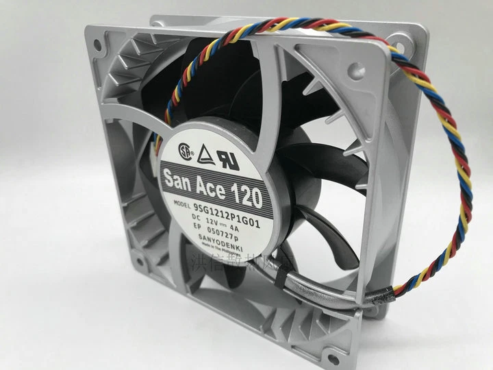 1X NEW For SANYO Brushless DC San Ace 9SG1212P1G01 120mm 12V 4A Metal Fan - Image 2 of 3