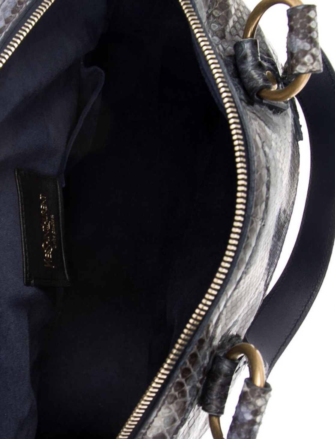 BORSA MUSA IN PELLE DI SERPENTE $3995 YVES SAINT LAURENT PYTHON