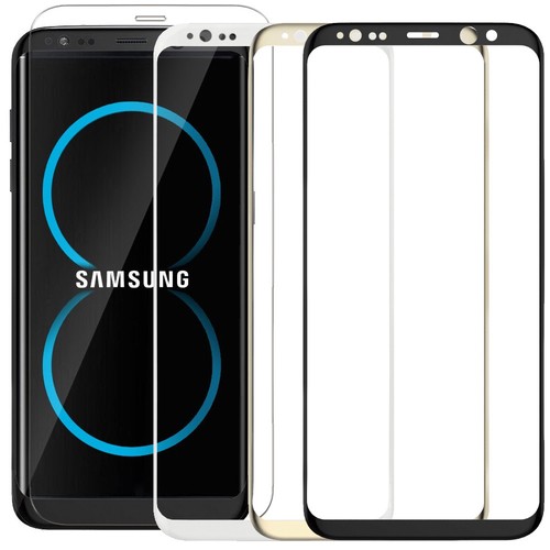 For Galaxy S8 Exact Anti-Fingerprint Tempered Glass Screen Protector Black - Photo 2 sur 7