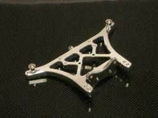 ST Racing Concepts Aluminum 6mm Heavy Duty Rear Shock Tower, Silver, for Traxxas