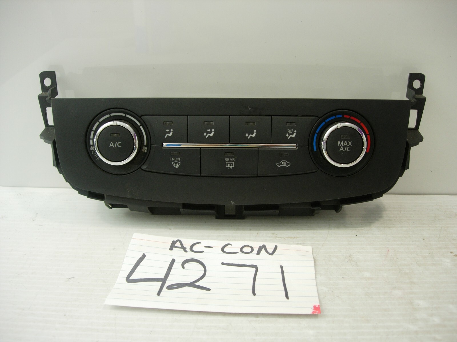 16 17 Nissan Altima  AC and Heater Control 275109HS0A Used Stock #4271-AC 