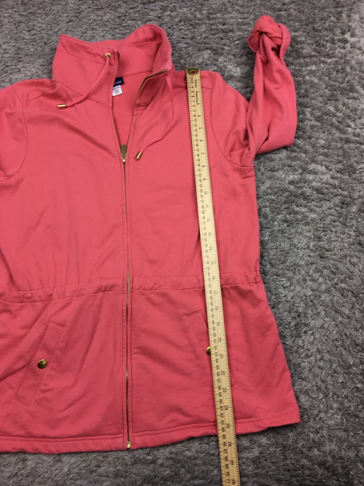 Basic Editions Jacket Womens Size Medium Pink Ful… - image 8