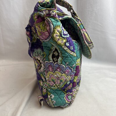 Retired Vera Bradley Heather Pattern Backpack CB Tote Purse  display picture 1