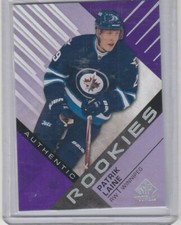 2016 17 Upper Deck SP Game Used Purple Rookie Patrick Laine Winnipeg Jets