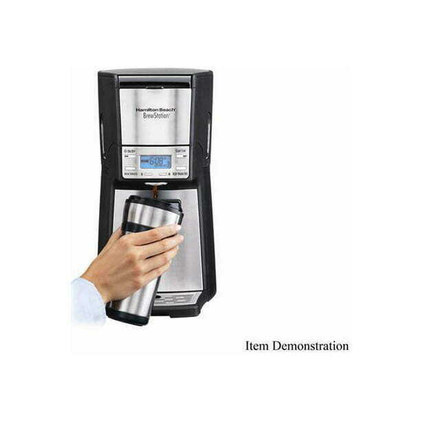 Hamilton Beach 48465 Black/Steel BrewStation Summit Ultra 12 Cup