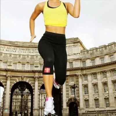 NEW ZAGGORA CAPRI FLARES HOT PANTS SZ XL BLACK NEOPRENE WORKOUT SLIMMING NWT$99
