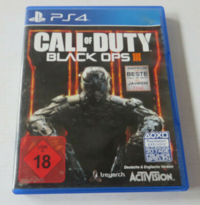 Sony Play Station 4 PS4 Spiel CALL OF DUTY Black OPS III USK18 Blue-Ray Disc