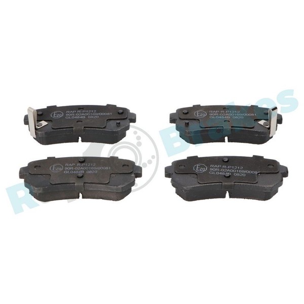 RAP Brakes Bremsbelagsatz, Scheibenbremse R-P1212 FüR Hyundai KIA-image