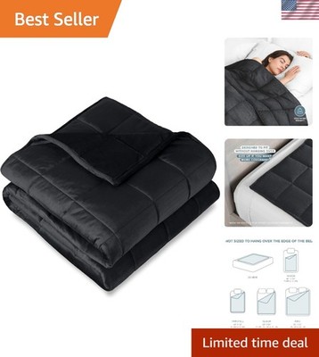 Weighted Blanket King Size 25lb 80'' x 87'' for Adults - Minky Fleece -  Heavy ...