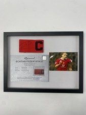 Captain's Armband Rio Ferdinand Signed In Frame Manchester United COA Soccer
