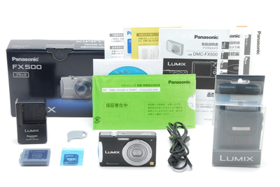 【美品】Panasonic LUMIX DMC-FX500 Panasonic Lumix DMC-FX500 Digital Camera (Black) DMC-FX500K B&H