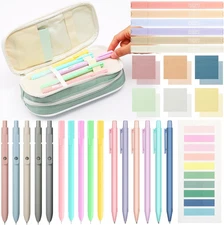 30 Pcs Aesthetic School Supplies with Pencil Case 6 Mechanical Pencil 5 Ballpoin