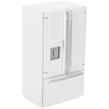 Miniature Wooden Refrigerator Mini Fridge for Doll House Mini Scene Decoration