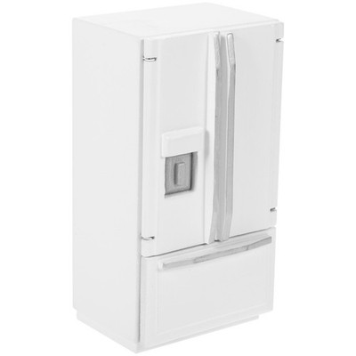 Miniature Wooden Refrigerator Mini Fridge for Doll House Mini Scene Decoration