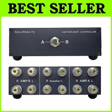 2-Way Amp Speaker Switcher - Selector Splitter Box